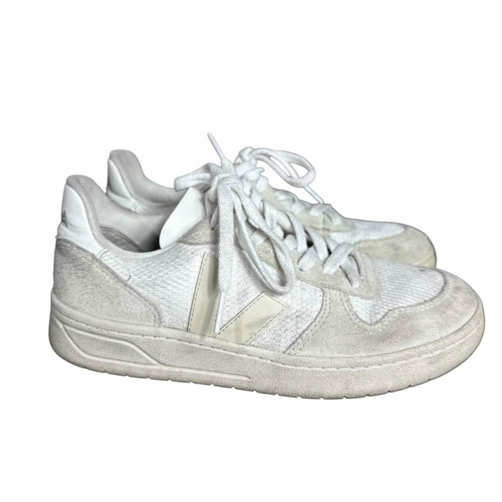 veja sneakers shoes Lace Up‎ Casual Athletic women size 38 US 7 Leather Textile